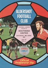 Aldershot v Southend United 18-Apr-1981