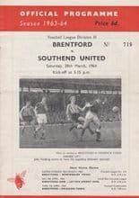 Brentford v Southend United 28-Mar-1964