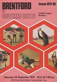 Brentford v Southend United 29-Sep-1979