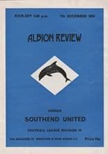 Brighton and Hove Albion v Southend United 07-Dec-1974