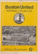 Boston United v Stafford Rangers 23-Jan-1971
