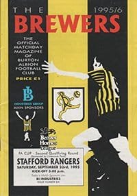Burton Albion v Stafford Rangers 23-Sep-1995