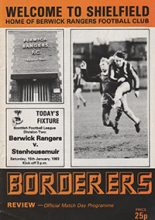 Berwick Rangers v Stenhousemuir 15-Jan-1983