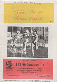 Albion Rovers v Stenhousemuir 15-Mar-1986