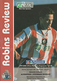 Altrincham v Stevenage Borough 14-Aug-1999
