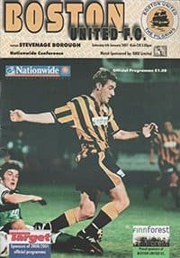 Boston United v Stevenage Borough 06-Jan-2001