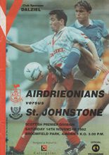 Airdrieonians v St Johnstone 14-Nov-1992