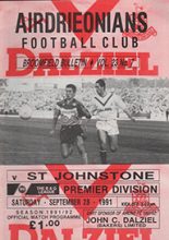 Airdrieonians v St Johnstone 28-Sep-1991