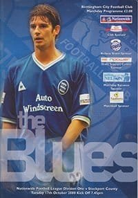 Birmingham City v Stockport County 17-Oct-2000