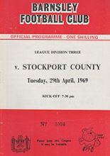 Barnsley v Stockport County 29-Apr-1969