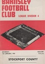 Barnsley v Stockport County 06-Jan-1973