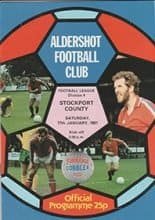 Aldershot v Stockport County 17-Jan-1981