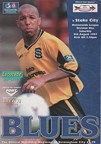 Birmingham City v Stoke City 09-Aug-1997