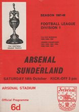 Arsenal v Sunderland 14-Oct-1967