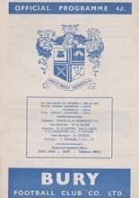 Bury v Sunderland 29-Dec-1962