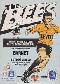 Barnet v Sutton United 26-Mar-1991