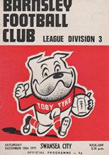 Barnsley v Swansea City 18-Dec-1971