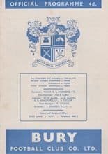 Bury v Swansea Town 21-Mar-1964