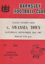Barnsley v Swansea Town 23-Sep-1967