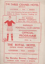 Barnsley v Swansea Town 30-Aug-1952