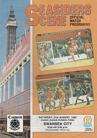 Blackpool v Swansea City 31-Aug-1985