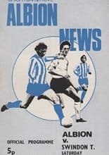 Brighton and Hove Albion v Swindon Town 24-Mar-1973