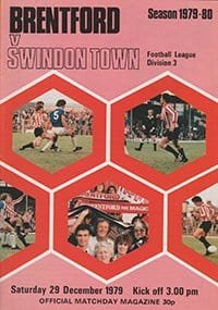 Brentford v Swindon Town 29-Dec-1979