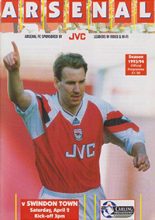Arsenal v Swindon Town 02-Apr-1994