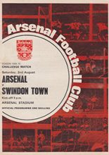 Arsenal v Swindon Town 02-Aug-1968