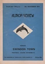 Brighton and Hove Albion v Swindon Town 09-Nov-1974