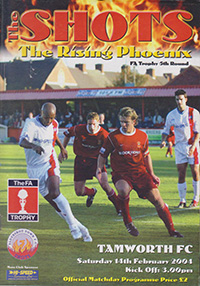 Aldershot Town v Tamworth 14-Feb-2004
