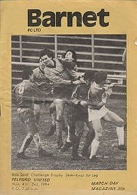 Barnet v Telford United 02-Apr-1984