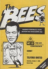 Barnet v Telford United 07-Oct-1989
