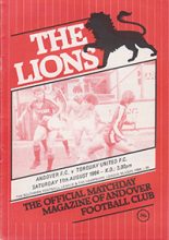 Andover v Torquay United 11-Aug-1984