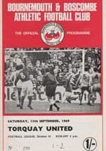 Bournemouth and Boscombe Athletic v Torquay United 13-Sep-1969
