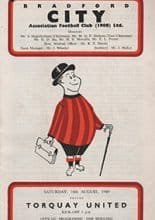 Bradford City v Torquay United 16-Aug-1969