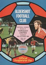 Aldershot v Torquay United 28-Oct-1980