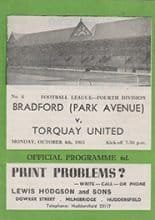 Bradford Park Avenue v Torquay United 04-Oct-1965
