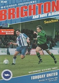 Brighton and Hove Albion v Torquay United 07-Feb-1998