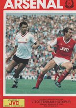 Arsenal v Tottenham Hotspur 06-Sep-1986