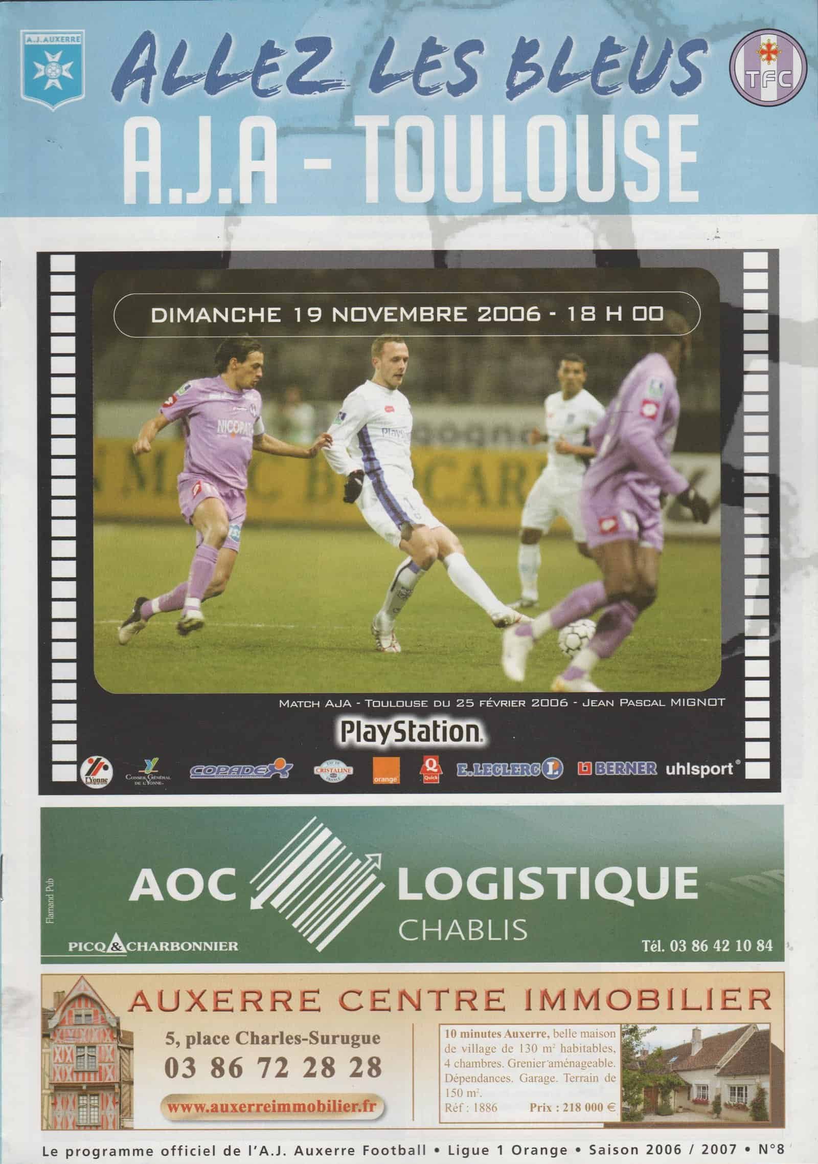 Auxerre v Toulouse 19-Nov-2006