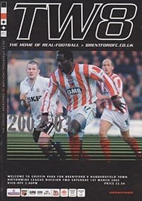 Brentford v Tranmere Rovers 01-Mar-2003