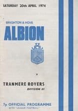 Brighton and Hove Albion v Tranmere Rovers 20-Apr-1974