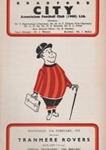 Bradford City v Tranmere Rovers 25-Feb-1970