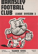 Barnsley v Tranmere Rovers 31-Aug-1971