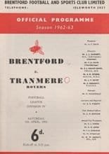 Brentford v Tranmere Rovers 06-Apr-1963