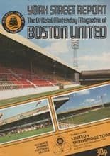 Boston United v Trowbridge Town 27-Nov-1982