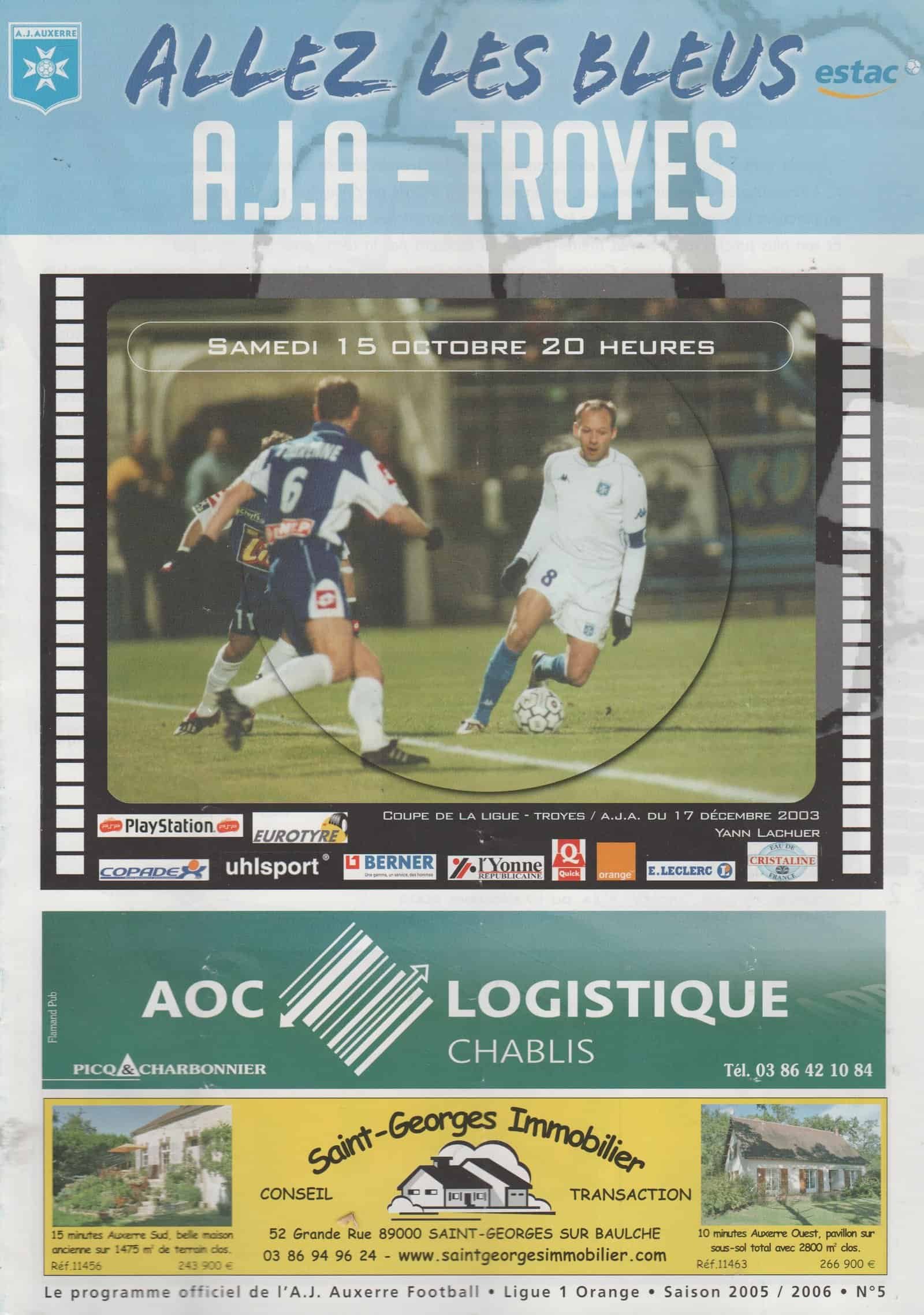 Auxerre v Troyes 15-Oct-2005