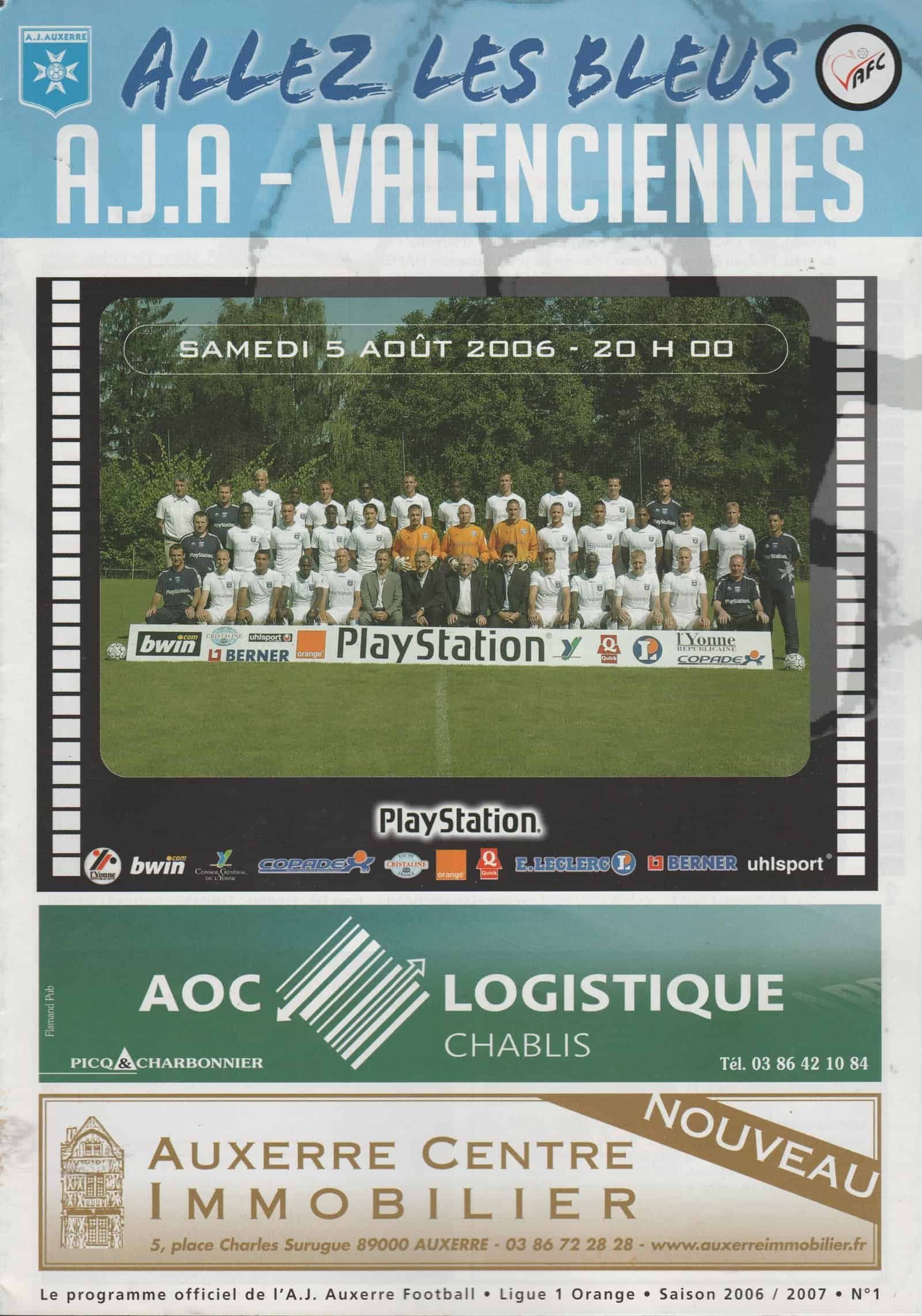 Auxerre v Valenciennes 05-Aug-2006