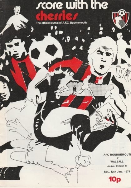 AFC Bournemouth v Walsall 12-Jan-1974